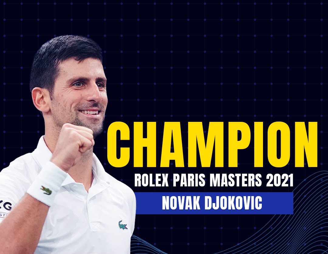 Novak Djokovic wins Paris Masters title
