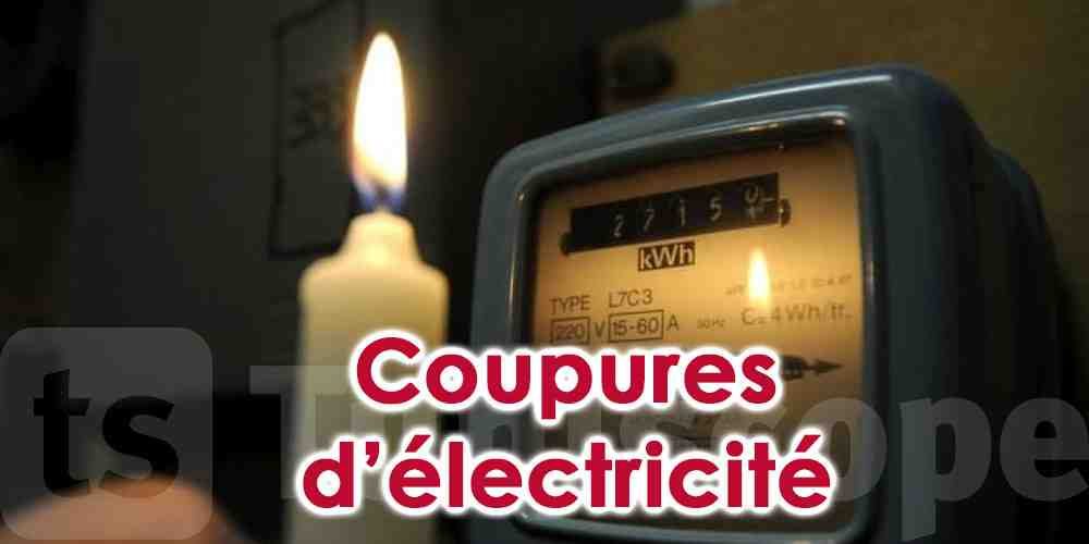 Scheduled Power Cuts In Regions Of Monastir And Sidi Bouzid - Tunisia News