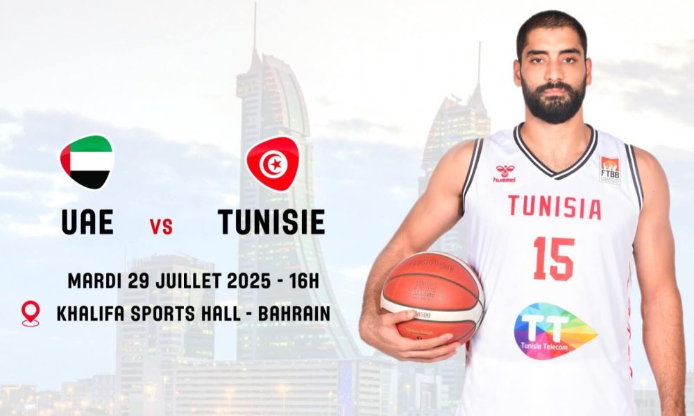 Basketball – Arab Championship (Men): On which channels and at what time can you watch Tunisia – UAE ?