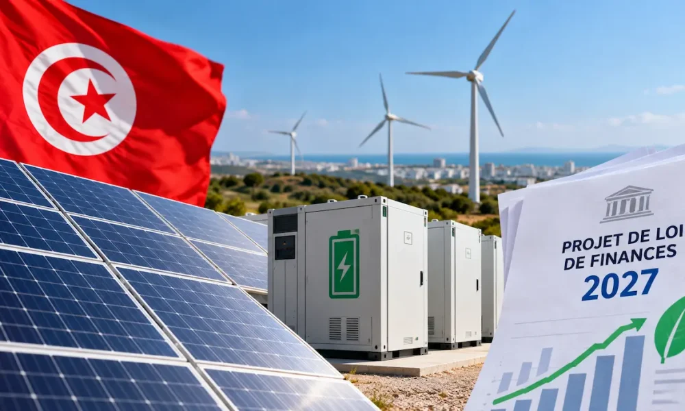 Tunisia’s 2027 Budget: Tax exemptions for electricity storage batteries and lower customs duties on solar panels